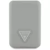 GUESS Grained Triangle Ασύρματο Power Bank 5000mAh 15W USB-C MagSafe Μπεζ