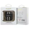 Guess GUA2P4RPSK AirPods 1/2 Θήκη Μαύρο 4G Printed Stripes Charm
