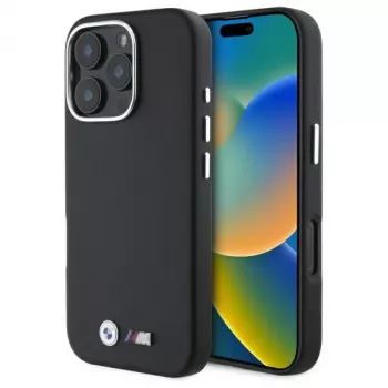 BMW M Smooth Full Wrapped Metal Σκληρή θήκη για Apple iPhone 16 Pro - Μαύρο