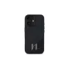Karl Lagerfeld Shadow Metal Initial Σκληρή θήκη για Apple iPhone 16 6,1 ιντσών - Μαύρο