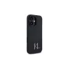 Karl Lagerfeld Shadow Metal Initial Σκληρή θήκη για Apple iPhone 16 6,1 ιντσών - Μαύρο