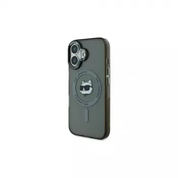 Karl Lagerfeld KLHMP16MHLSCHK iPhone Plus 6,7 Μαύρο Σκληρή θήκη IML Metal Choupette Head MagSafe