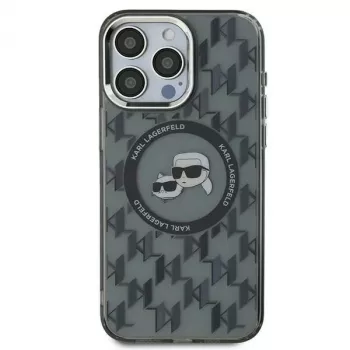 Karl Lagerfeld KLHMP16LHMCKMHK iPhone 16 Pro 6,3 ιντσών Μαύρο IML Monogram Karl & Choupette Head MagSafe Θήκη