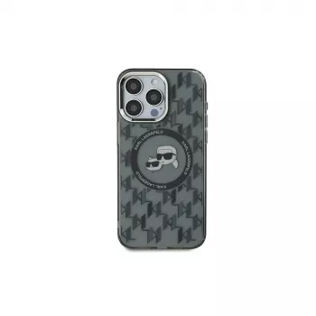Karl Lagerfeld KLHMP16LHMCKMHK iPhone 16 Pro 6,3 ιντσών Μαύρο IML Monogram Karl & Choupette Head MagSafe Θήκη