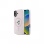 Karl Lagerfeld iPhone 16 Plus 6,7 inch Θήκη Σιλικόνης Hardcase με Δακτύλιο και MagSafe - Ροζ