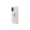 Karl Lagerfeld iPhone 16 Plus 6,7 inch Θήκη Σιλικόνης Hardcase με Δακτύλιο και MagSafe - Ροζ
