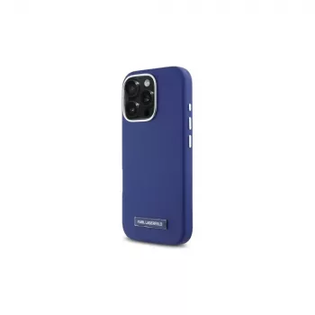Karl Lagerfeld KLHMP16LPGMSRPB Θήκη Hardcase Μεταλλικής Πλάκας MagSafe για iPhone 16 Pro 6.3 Μπλε