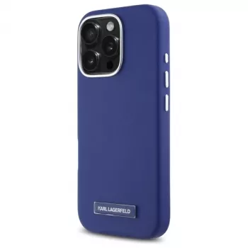 Karl Lagerfeld KLHMP16XPGMSRPB iPhone 16 Pro Max 6.9 Μπλε Θήκη Hardcase FW Μεταλλικής Πλάκας MagSafe