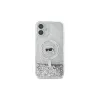 Karl Lagerfeld Θήκη Hardcase MagSafe Liquid Glitter Karl Head για iPhone 16 Plus, Διάφανη