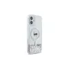 Karl Lagerfeld Θήκη Hardcase MagSafe Liquid Glitter Karl Head για iPhone 16 Plus, Διάφανη