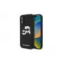 Karl Lagerfeld iPhone 16 Plus 6,7 inch Μαύρη Θήκη Hardcase Σιλικόνης Double Heads Print MagSafe