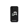 Karl Lagerfeld iPhone 16 Plus 6,7 inch Μαύρη Θήκη Hardcase Σιλικόνης Double Heads Print MagSafe