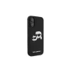 Karl Lagerfeld iPhone 16 Plus 6,7 inch Μαύρη Θήκη Hardcase Σιλικόνης Double Heads Print MagSafe