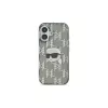 Karl Lagerfeld Θήκη IML Karl Head Electroplated για iPhone 16 (Μαύρη)