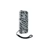 Karl Lagerfeld Θήκη Πλάτης IML Zebra Pattern & Cord για Apple iPhone 16 - Μαύρη