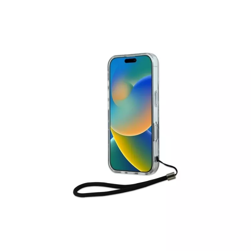 Karl Lagerfeld Θήκη Zebra With Cord για iPhone 16 Plus (Μωβ)