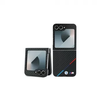 BMW Θήκη Hardcase για Samsung Galaxy Z Flip6 / Z Flip7 FE - Carbon Tricolor Μαύρη