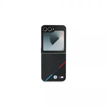 BMW Θήκη Hardcase για Samsung Galaxy Z Flip6 / Z Flip7 FE - Carbon Tricolor Μαύρη