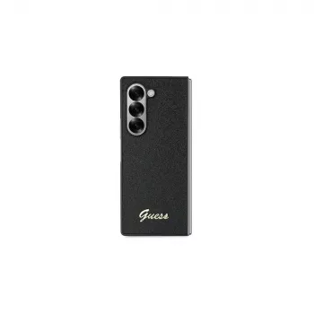 Guess GUHCZFD6HGGSHK Z Fold6 F956 Μαύρη 4G Θήκη Hardcase Glitter Script