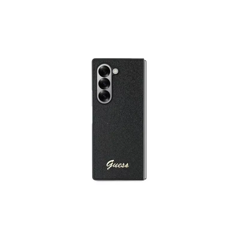 Guess GUHCZFD6HGGSHK Z Fold6 F956 Μαύρη 4G Θήκη Hardcase Glitter Script