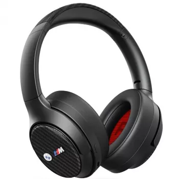 BMW Ασύρματα Ακουστικά Over-Ear Bluetooth ANC Μαύρα με Μεταλλικά Λογότυπα