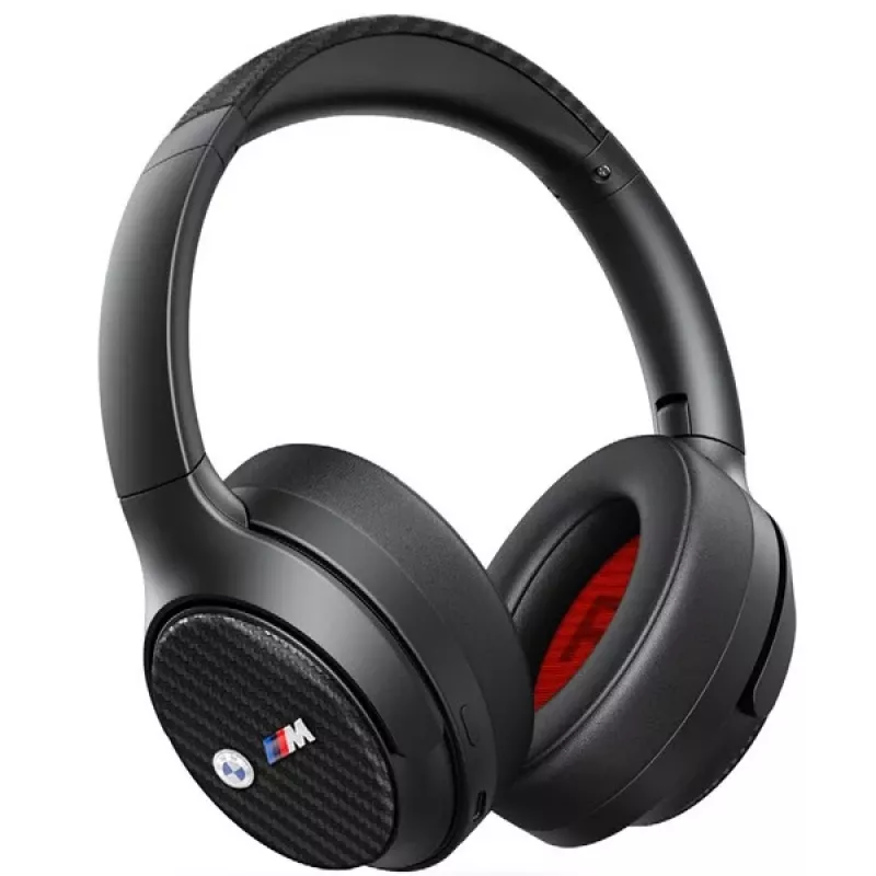 BMW Ασύρματα Ακουστικά Over-Ear Bluetooth ANC Μαύρα με Μεταλλικά Λογότυπα