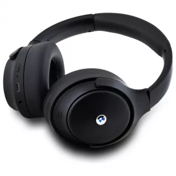 BMW Ασύρματα Ακουστικά Over-Ear Bluetooth με Ενεργή Ακύρωση Θορύβου, Μαύρα, Μεταλλικά Λογότυπα