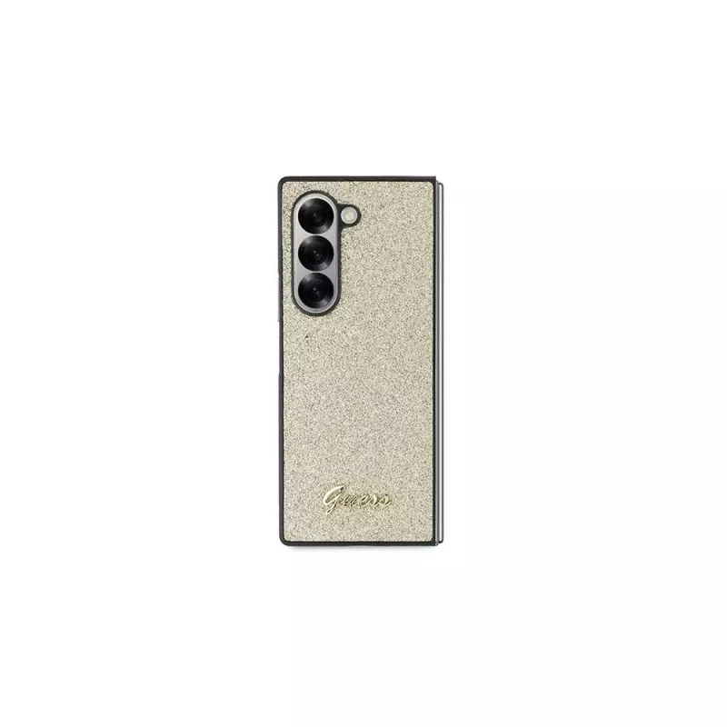 Guess Θήκη Κινητού Glitter Script για Samsung Galaxy Z Fold6 - Χρυσή