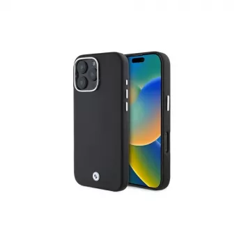 BMW BMHMP16X23PUFWK iPhone 16 Pro Max 6,9 inch Μαύρη σκληρή θήκη Sign Full Wrapped Metal MagSafe