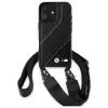 BMW M Edition Carbon Stripe & Strap Σκληρή θήκη για iPhone 16 6,1 inch - Μαύρο