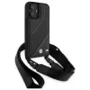 BMW M Edition Carbon Stripe & Strap Σκληρή θήκη για iPhone 16 6,1 inch - Μαύρο