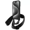 BMW M Edition Carbon Stripe & Strap Σκληρή θήκη για iPhone 16 6,1 inch - Μαύρο