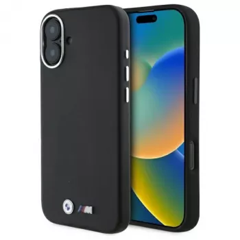 BMW M Collection Smooth Full Wrapped Metal Σκληρή θήκη MagSafe για iPhone 16 Plus 6,7 inch - Μαύρο