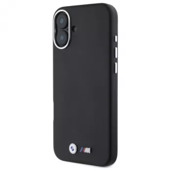 BMW M Collection Smooth Full Wrapped Metal Σκληρή θήκη MagSafe για iPhone 16 Plus 6,7 inch - Μαύρο