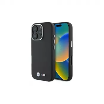 BMW M Collection Smooth Full Wrapped Metal Σκληρή θήκη MagSafe για Apple iPhone 16 Pro 6,3 inch - Μαύρο