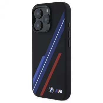 BMW BMHMP16X23SSPK Σκληρή θήκη Σιλικόνη MagSafe για iPhone 16 Pro Max 6,9 inch Μαύρο Random Lines