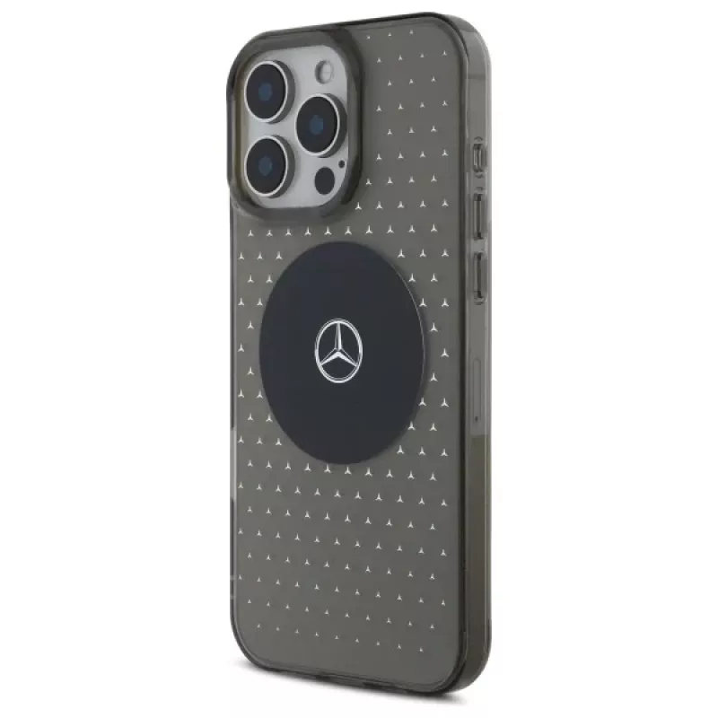 Mercedes-Benz iPhone 16 Pro 6,3 inch Σκληρή Θήκη Star Pattern MagSafe Μαύρο
