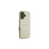 Guess Saffiano Peony Classic Logo MagSafe Θήκη για iPhone 16 (Χρυσό)