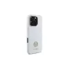 Guess GUHCP16LM4DGPH iPhone 16 Pro 6,3 inch Λευκή Θήκη Σιλικόνης με Λογότυπο Strass 4G