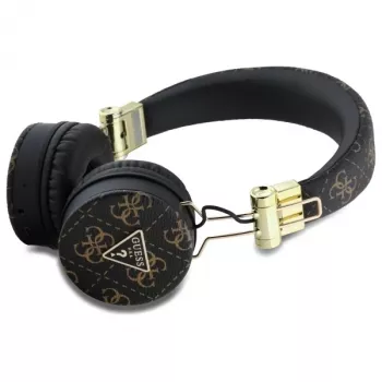 Guess 4G Triangle Round Shape Ασύρματα Ακουστικά, Bluetooth, ENC, Μαύρο