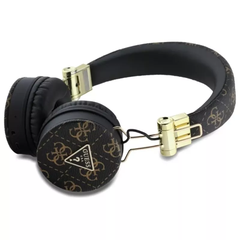Guess 4G Triangle Round Shape Ασύρματα Ακουστικά, Bluetooth, ENC, Μαύρο