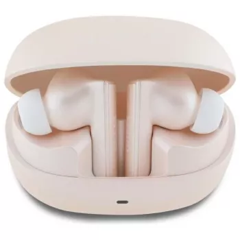 Guess Capsule Printed Logo - Bluetooth TWS ANC & ENC Ακουστικά + Θήκη Φόρτισης (Ροζ)