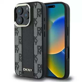 DKNY DKHMP16XPCPVSLK Σκληρή θήκη με καρό μοτίβο MagSafe για iPhone 16 Pro Max 6.9 Μαύρο