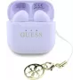 Guess Glossy Effect Printed Classic Logo & Charm TWS Ασύρματα Ακουστικά Λεβάντα