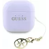 Guess Glossy Effect Printed Classic Logo & Charm TWS Ασύρματα Ακουστικά Λεβάντα