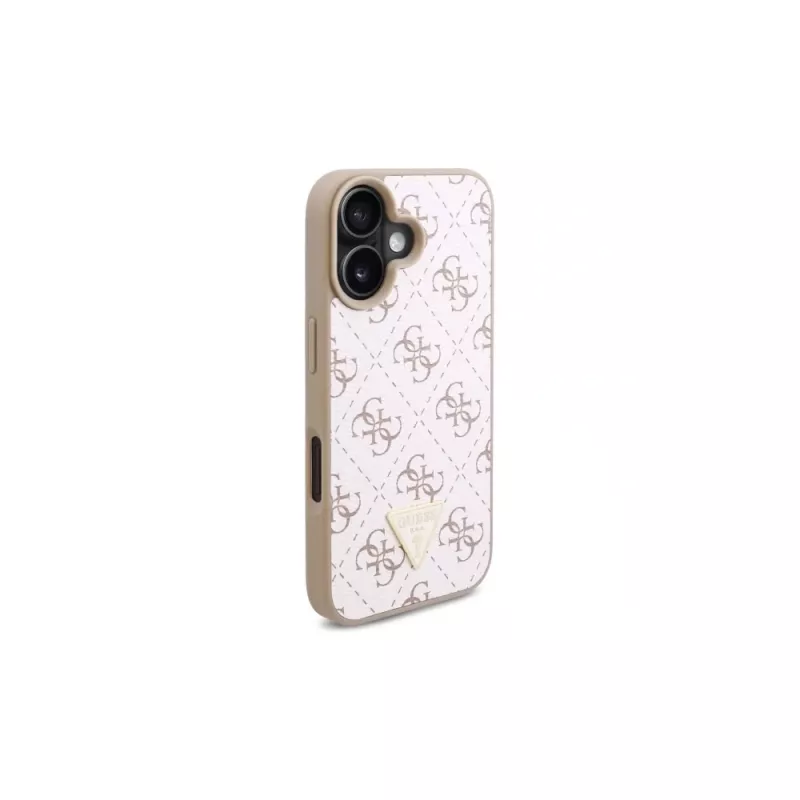 Guess GUHCP16SPG4GPH Σκληρή Θήκη για Apple iPhone 16 6,1 inch Λευκό 4G Triangle