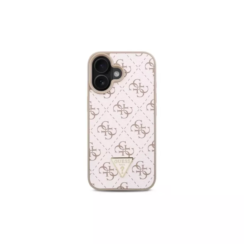 Guess GUHCP16SPG4GPH Σκληρή Θήκη για Apple iPhone 16 6,1 inch Λευκό 4G Triangle