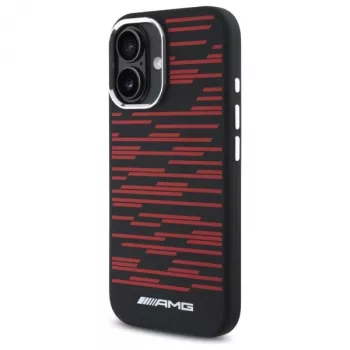 AMG AMHMP16S24SSRRK iPhone 16 6,1 Μαύρη Σκληρή Θήκη Silicone Graphics MagSafe