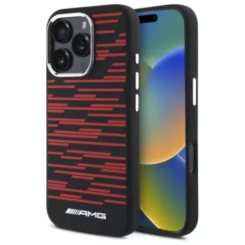 AMG AMHMP16X24SSRRK Σκληρή Θήκη για Apple iPhone 16 Pro Max 6,9 inch Σιλικόνη Graphics MagSafe Μαύρο