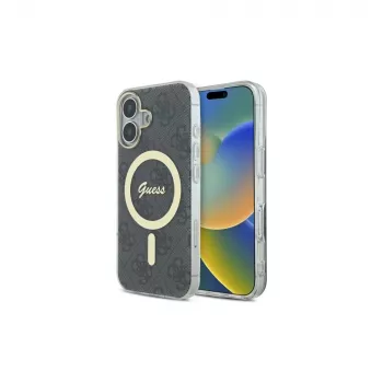Guess GUHMP16MH4STK Σκληρή Θήκη για Apple iPhone 16 Plus 6,7 inch Μαύρο IML 4G MagSafe